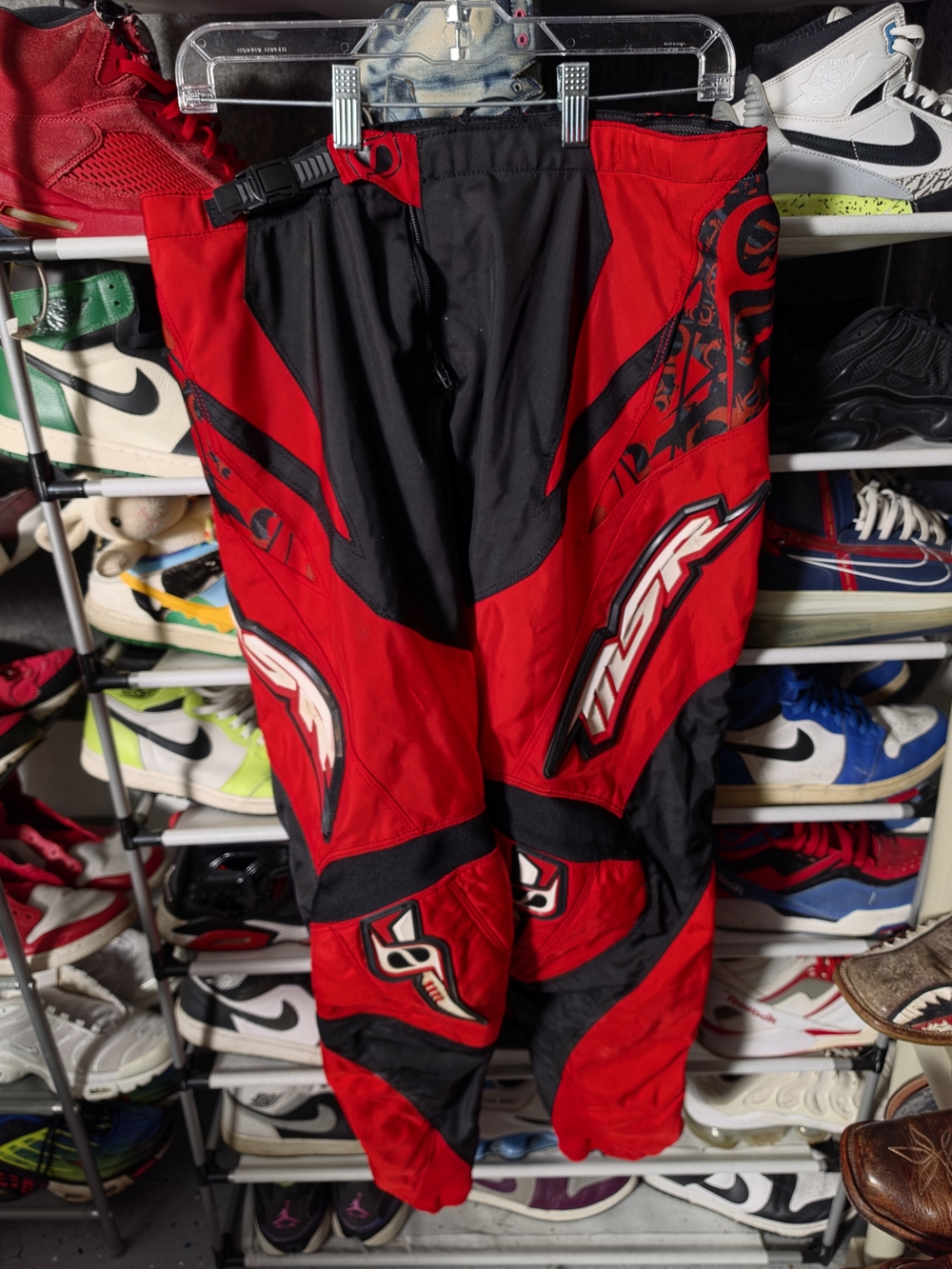 🔥 Men's Size 36 MSR MX Riding Red and Black Motocross Pants